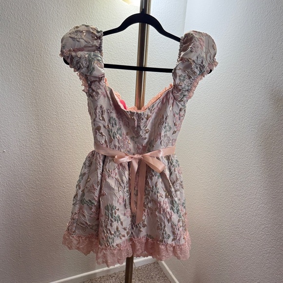 Sugar Thrillz Pink Floral Lace Blouse - Picture 4 of 8